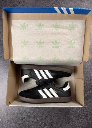 Кроссовки adidas samba black white 9