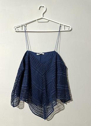 Синій топ zara