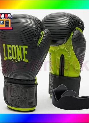 Bs боксерські рукавиці leone best mix gn313 waves black 16 унцій (капу в комплекті) bas77/n