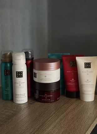 Косметика rituals міні версії крем, гель-пінка, скраб