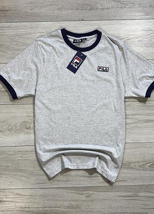 Нова бавовняна сіра футболка філа fila massimo tee, m, оригінал