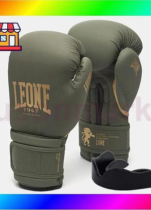 Bs боксерские перчатки leone best mix gn059g military edition green 14 унций (капу в комплекте) bas77/n