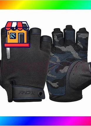 Bs перчатки для фитнеса best mix rdx t2 half blue xl bas77/n