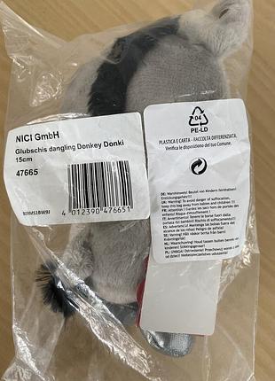 М'яка іграшка nici ослик, нова, в упаковці 3