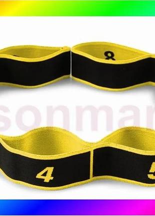 Bs еспандер з петлями best mix для розтяжки powerplay pp_4311 fitness band жовта (88*4см.) bas77/n