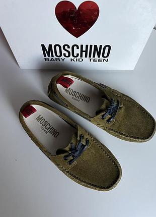 Дитячі топсайдери moschino teen, розмір 29
