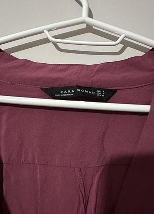 Блузка zara бордо 2