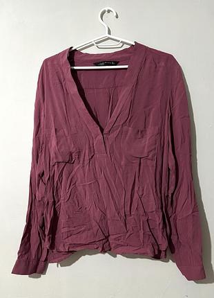 Блузка zara бордо