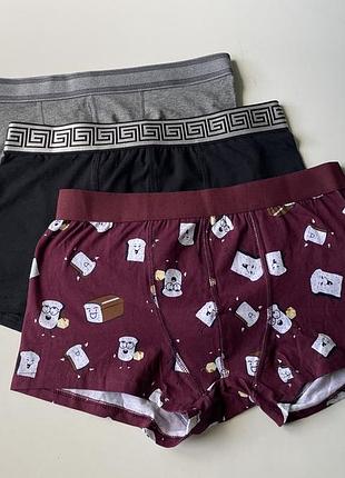 3 шт набір боксерів труси чоловічі primark