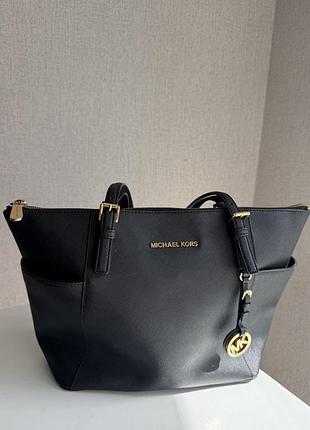 Сумка michael kors оригінал charlotte large saffiano leather top-zip tote bag