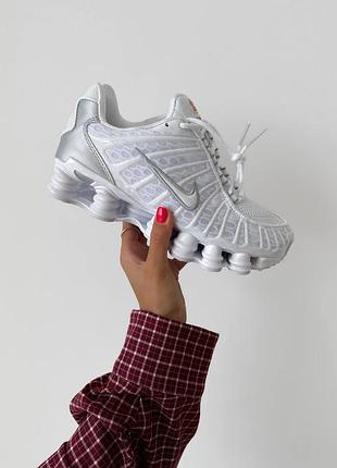 😍 женские кроссовки nike shox tl white