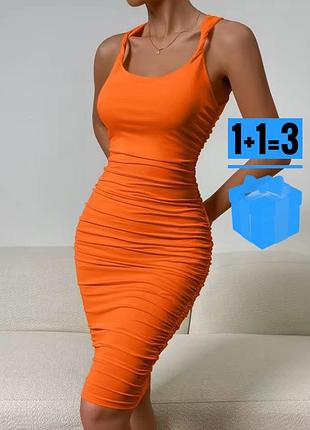 🥰 обтисла міді сукня shein l