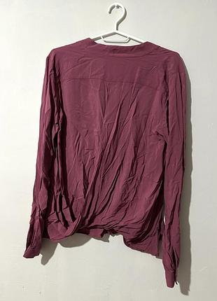 Блузка zara бордо 3