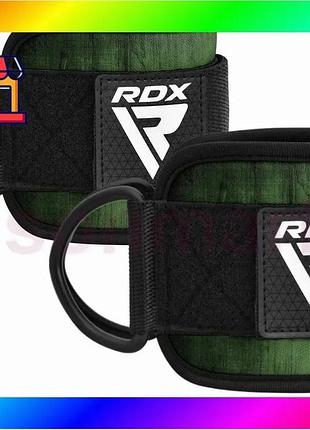 Bs манжеты на лодыжку best mix rdx a4 gym ankle pro army green pair bas77/n