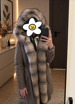 Парка осень/зима натуральный мех