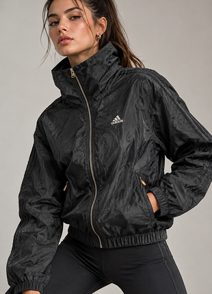 Жіноча чорна вітрівка adidas | розмір 36 (s)