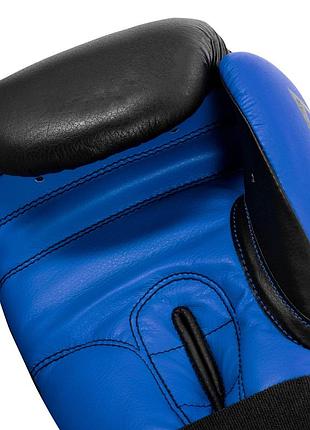 Bs боксерские перчатки title best mix boxing dynamic strike black/blue 12 oz (бинты 4м. в комплекте) bas77/n 9