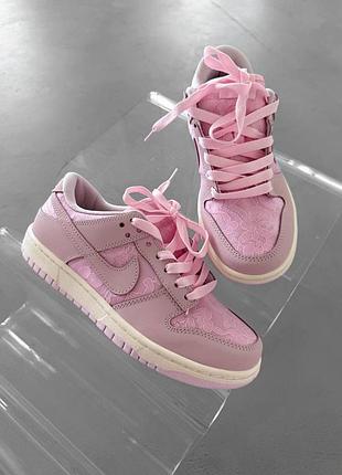 😍 жіночі кросівки nike dunk low ‘lace pack regal pink’