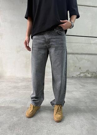 Сірі джинси баггі baggy