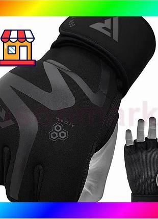 Bs неопреновые тренировочные перчатки best mix rdx t15 noir для единоборств и работы на мешке black s bas77/n