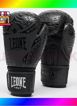 Bs боксерські рукавиці leone best mix gn329 haka black 10 унцій bas77/n