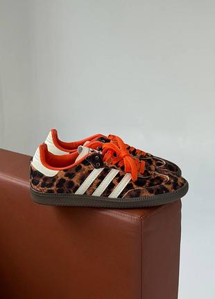 Adidas samba og preloved red leopard