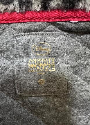 Кофта дівчача тепла на змійці мінні маус 10