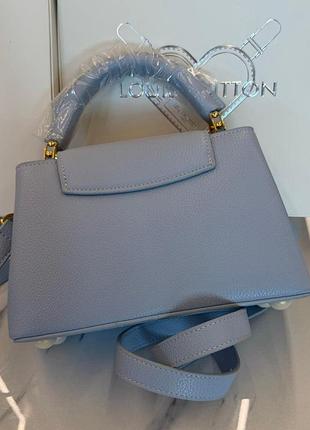 Сумка vuitton capucines east-west mini premium blue 2
