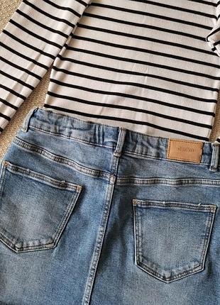 Джинсовая юбка zara 140 4