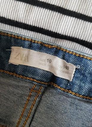Джинсовая юбка zara 140 2