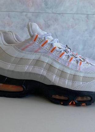 Nike air max 95 мужские спортивные кроссовки белого цвета оригинал 42 размер