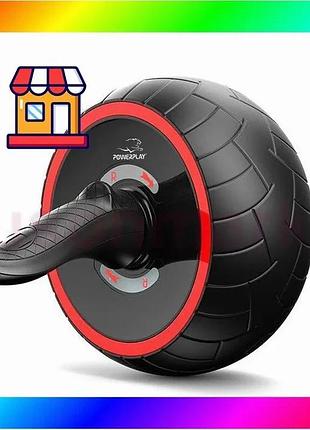 Bs колесо для пресса best mix powerplay 4326 с обратным механизмом ab wheel pro черно-красное bas77/n