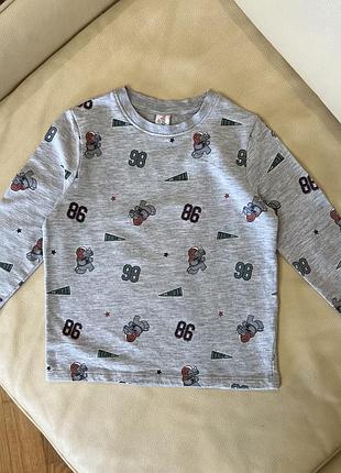 Реглан утеплений на хлопчика 3 роки ріст 98 від topolino стан нового в принт