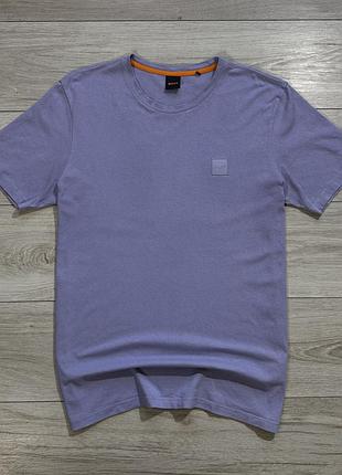 Преміальна лавандова футболка хуго босс hugo boss tales t-shirt, l, оригінал