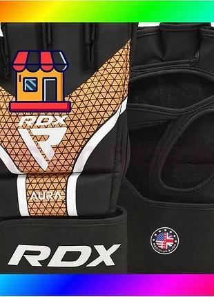 Bs перчатки для мма best mix rdx aura plus t-17 black golden s bas77/n