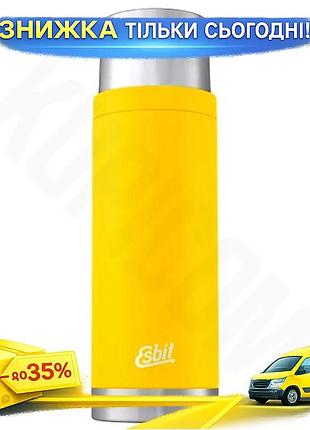 Ku термос туристичний esbit universal fit 1л жовтий з нержавіючої сталі для гарячих та холодних напоїв uni2l_k
