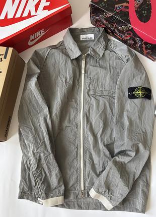 Stone island packable nylon metal econyl jacket - grey - size m