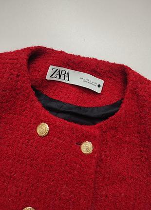 Красный жакет (пиджак) zara 3