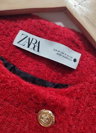 Красный жакет (пиджак) zara 4