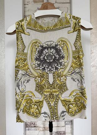 Трикотажний шовковий топ versace