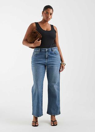 Стильні укорочені джинси-кюлоти asos denim (34/26)