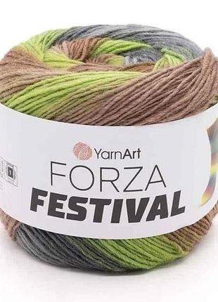 Пряжа forza festival 75% шерсть 25% полиамид 420м 100г 4шт/уп арт.2910 тм yarnart