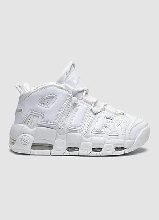 Кроссовки женские nike air more uptempo white on white