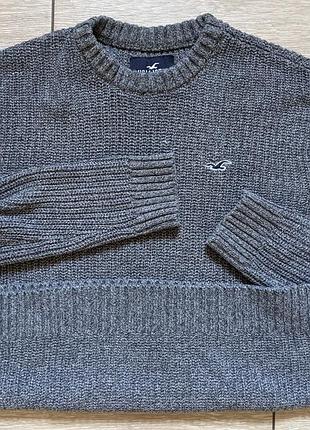 Зимний вязаный свитер hollister мужская плетеная кофта теплая кофта hollister вязаная кофта плетеный свитер