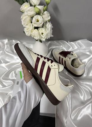 Adidas samba beige maroon 3