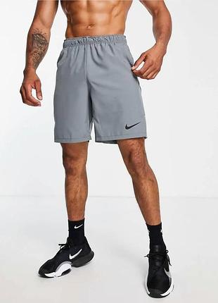 Нові сірі спортивні шорти найк nike flex stride dri-fit shorts, xxl, оригінал