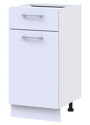 Кухонний модуль нижній doros лея ня82_40 40х46,6х82 см білий/дуб сонома (drs-011366)