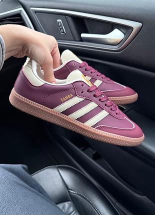 Adidas samba og maroon 9