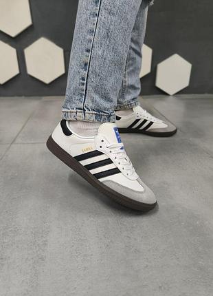 Adidas samba white black 4