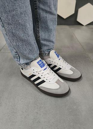 Adidas samba white black 6